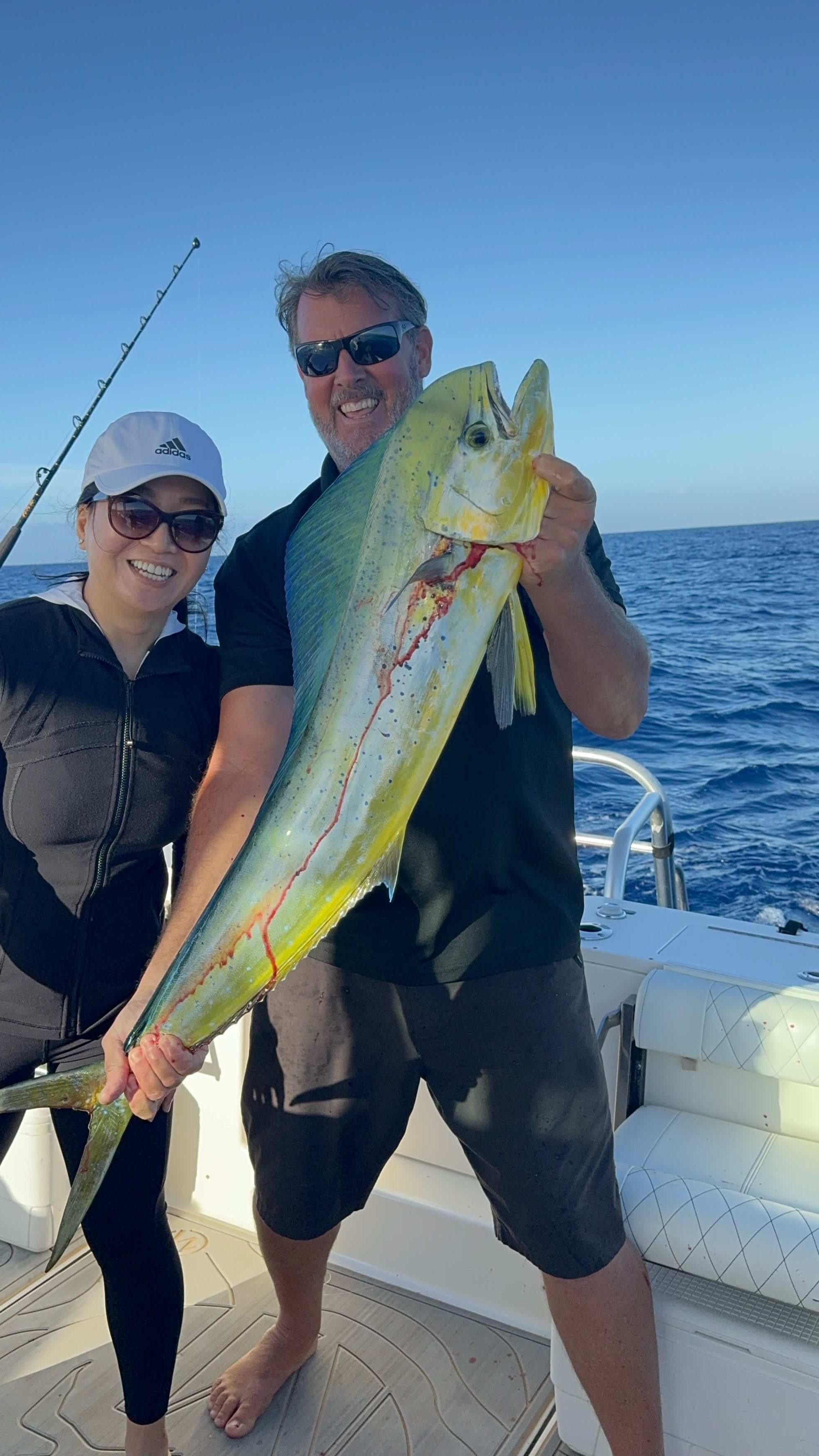 Captain Mark and a nice Mahi Mahi