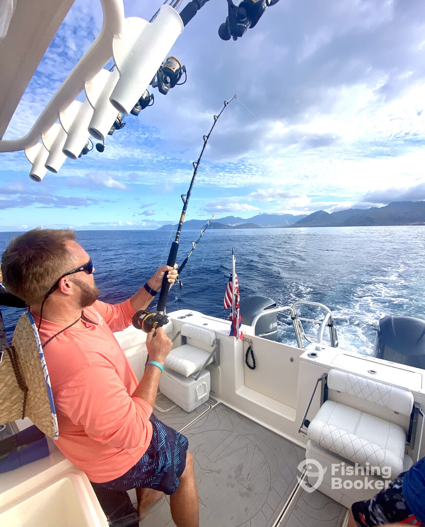 Lost the first one, but got the second! Mahi Mahi off Ko Olina