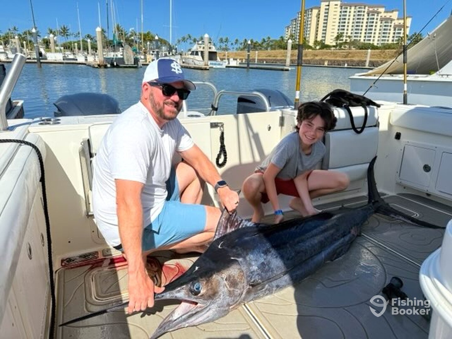 First Blue Hawaiian Catch! Blue Marlin off Ko Olina